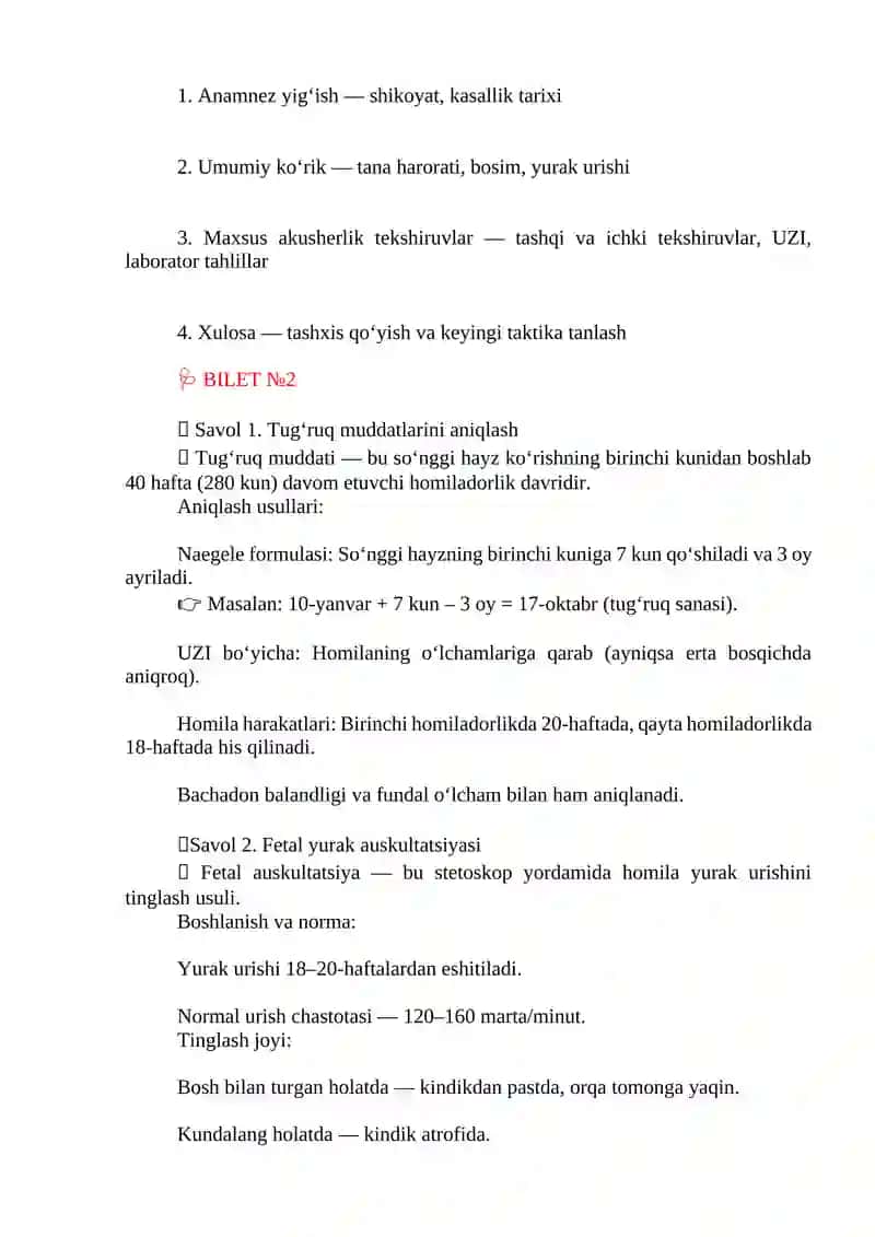 Akusherlik-ginekologik statsionar 2