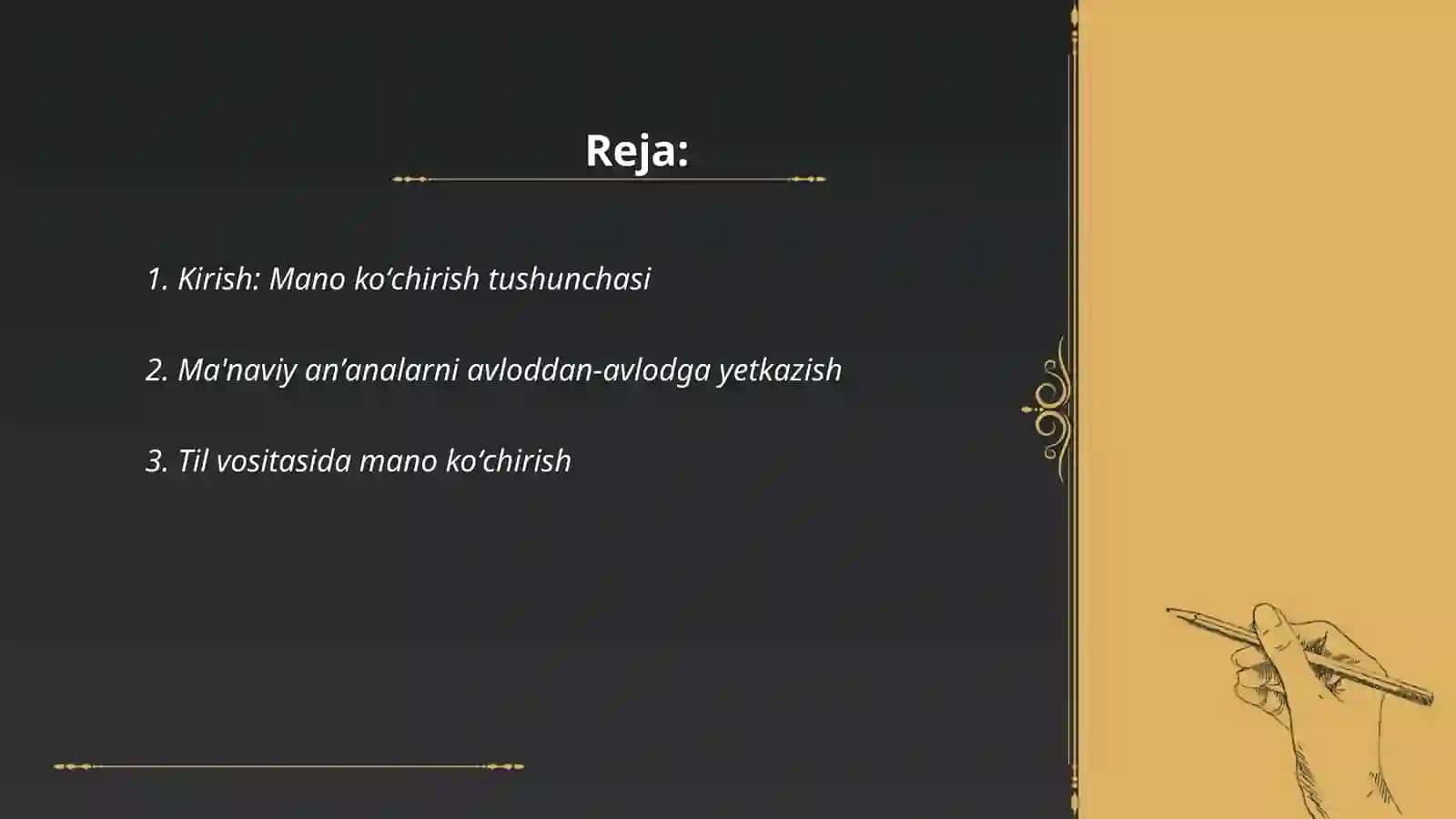 Mano koʻchirish turlari multimediali taqdimot 2