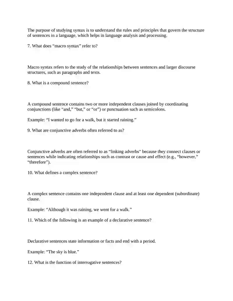 syntactic theory 2
