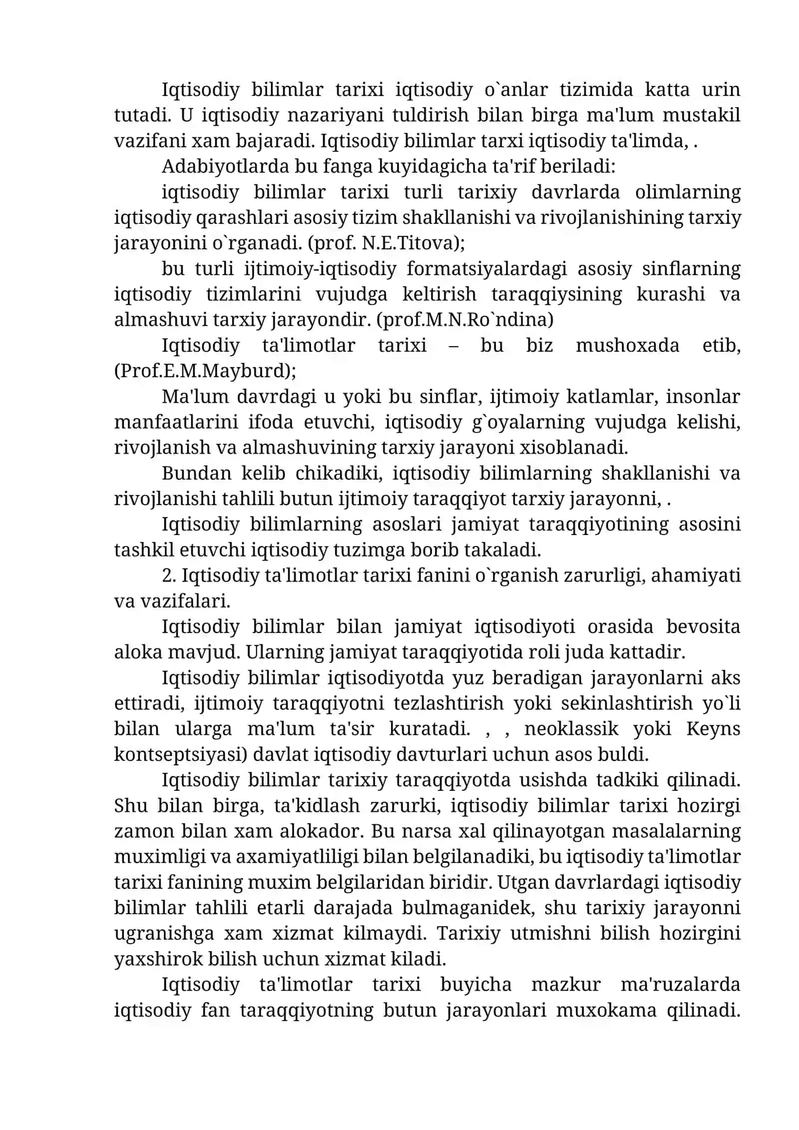 Iqtisodiy ta'limotlar tarixi fanini prеdmеti va o`rganish uslublari 2