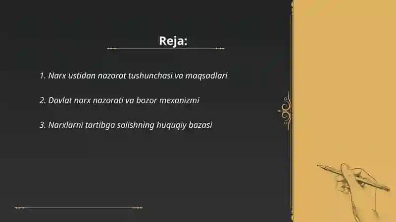 Narx ustidan nazorat 2