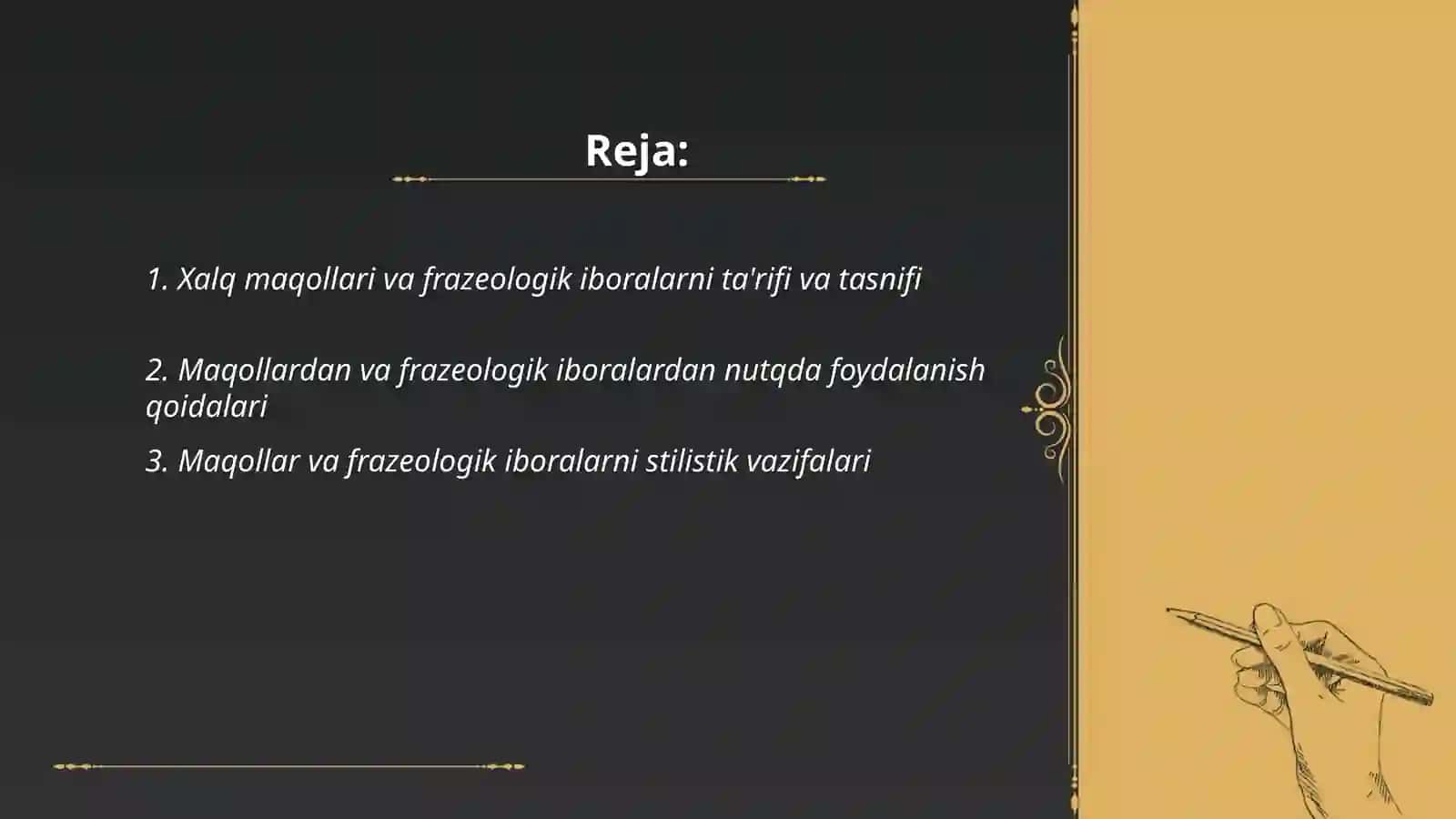 Xalq maqollari va frazeologik iboralardan foydalanish mahorati 2