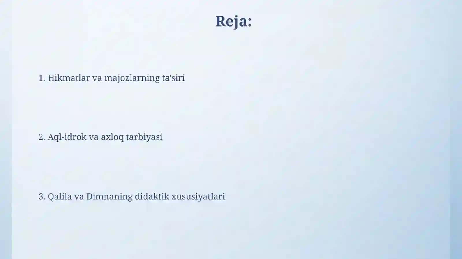 KALILA VA DIMNA ASARINING DIDAKTIK HUSUSIYATLARI 2