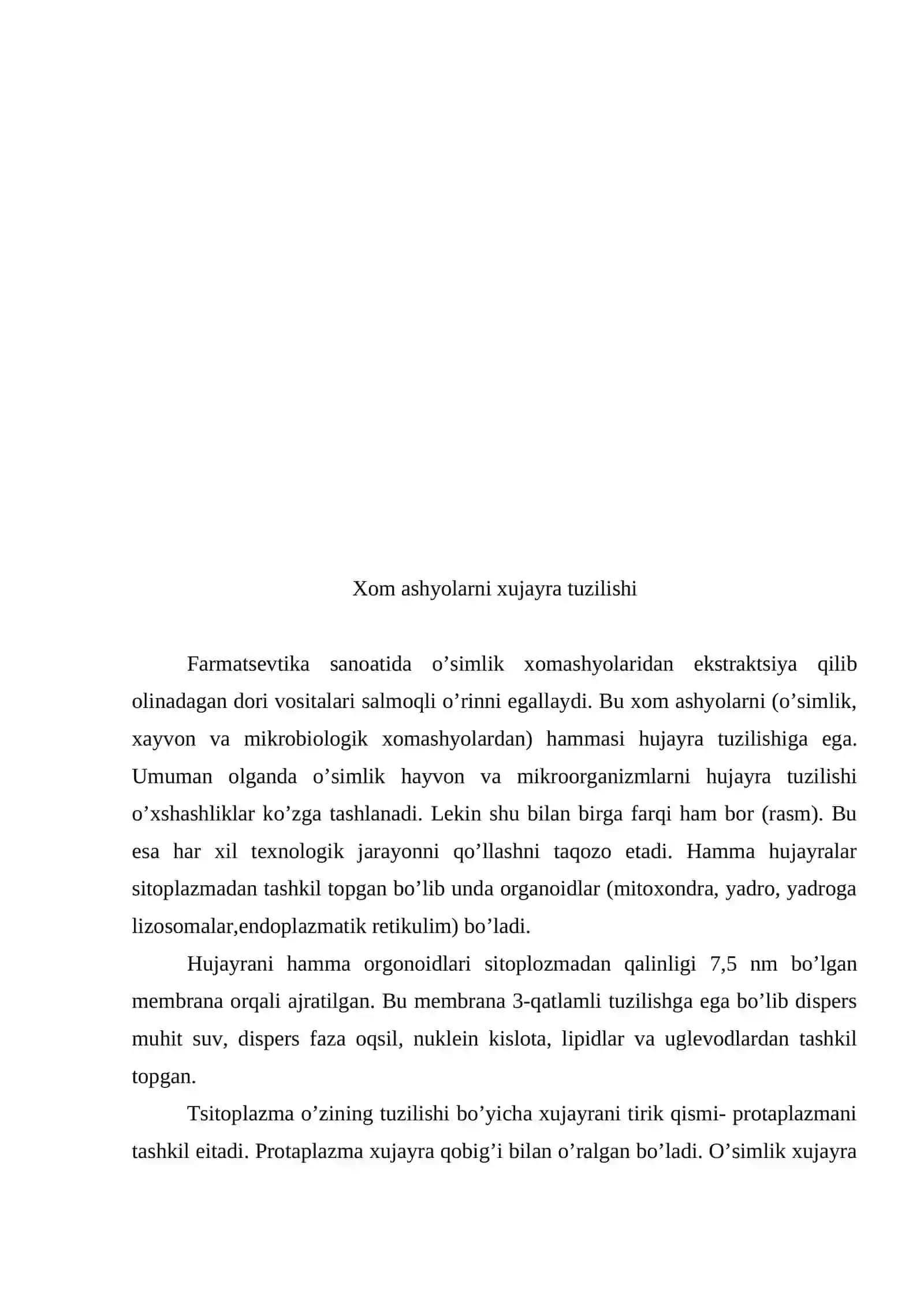 Biofaol moddalarni xom ashyodan ekstraktsiya kilishni nazariy asoslari 2