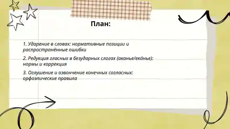 Орфоэпия нормы произношения и предотвращение типичных ошибок 2