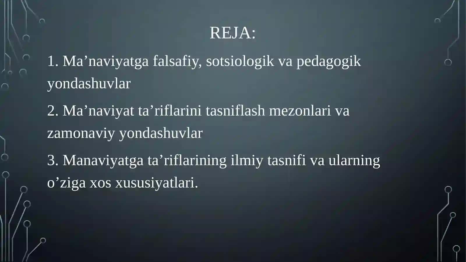 Ma’naviyatga turli yondoshuvlar va tariflarni ilmiy tasnifi (2) 2