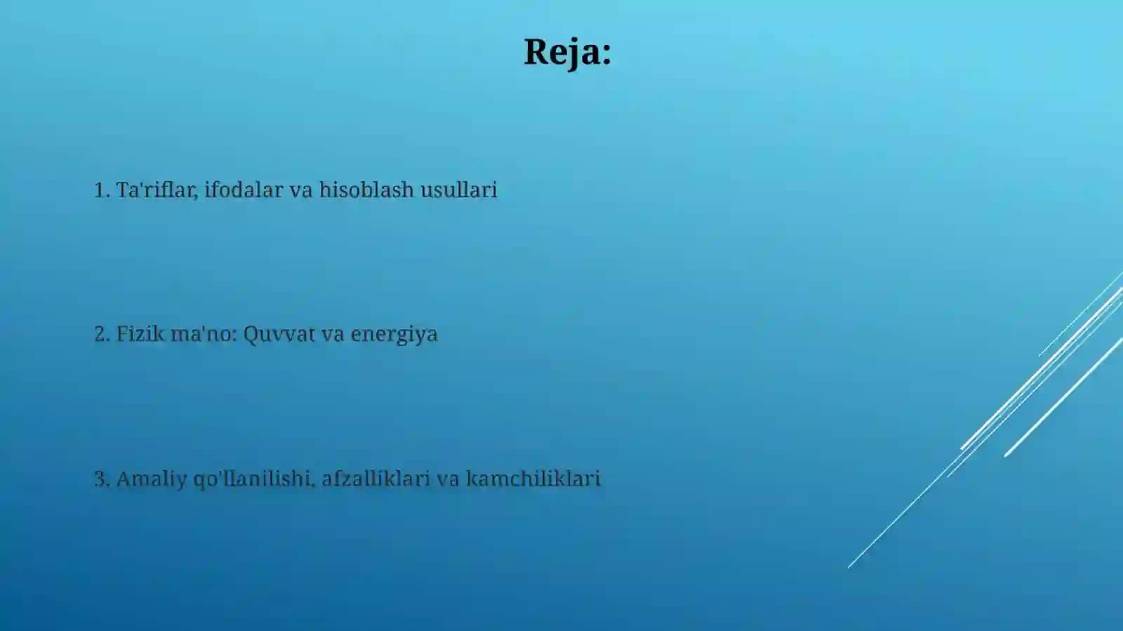 Effektiv va oʻrtacha qiymatlarning fizik mazmuni 2