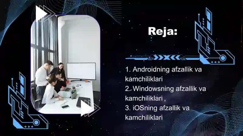 Android Windows va iOS mobil operatsion tizimlarining xususiyatlari 2