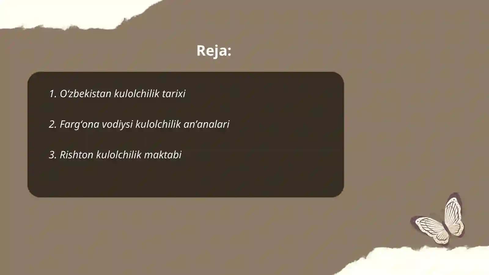 Kulolchilik tarixi maktablari mahsulotlari turlari 2