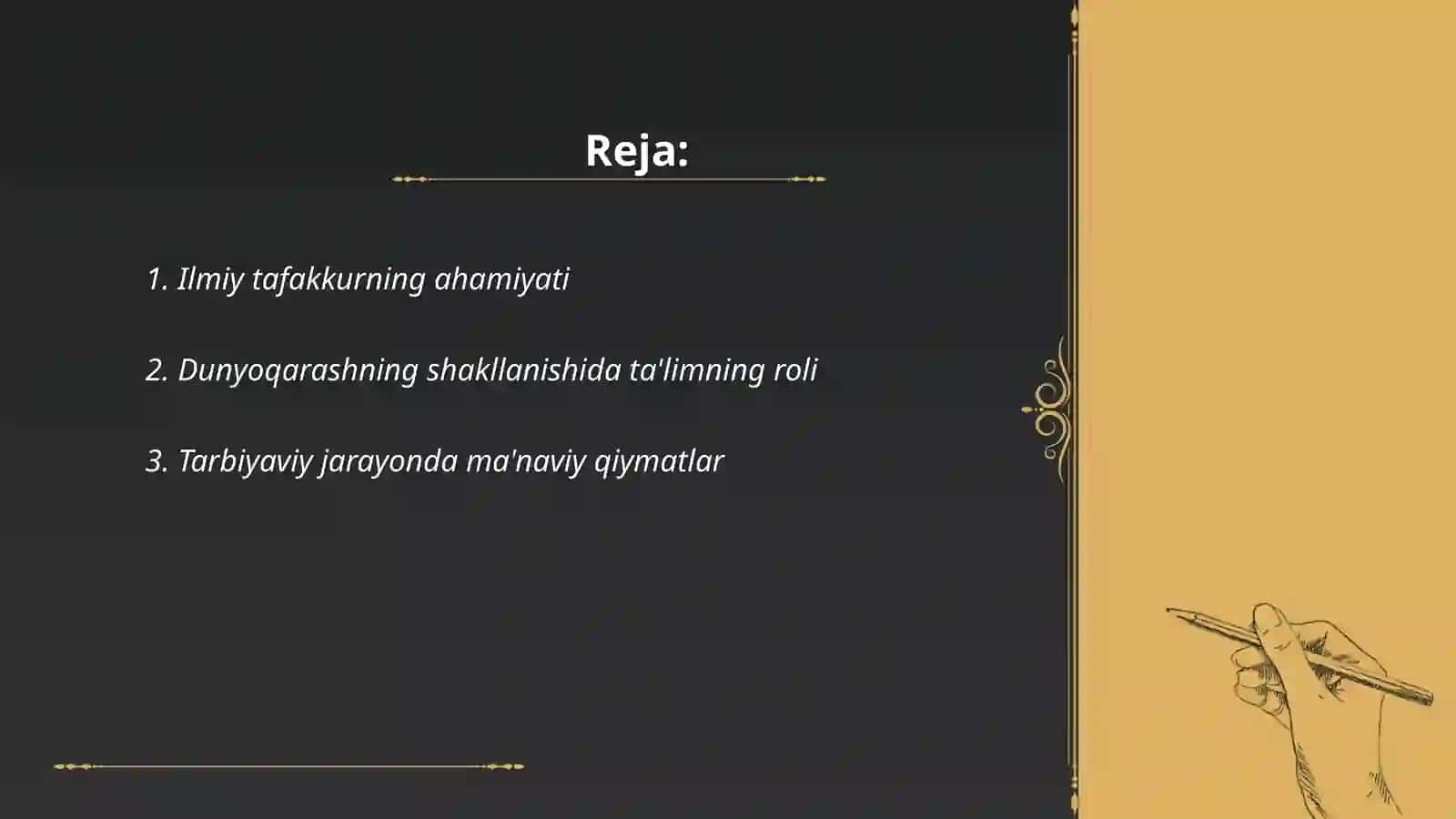 Ta'lim tarbiya jarayonida ilmiy va umummadaniy dunyoqarashni shakllantirish 2