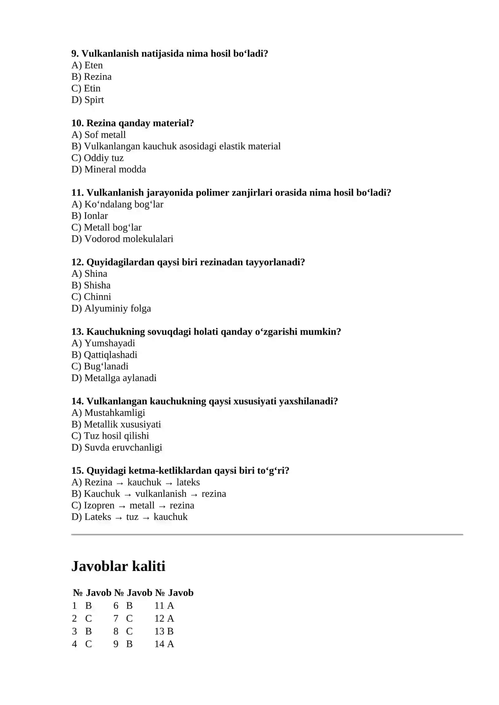 Kauchuk. Rezina 2