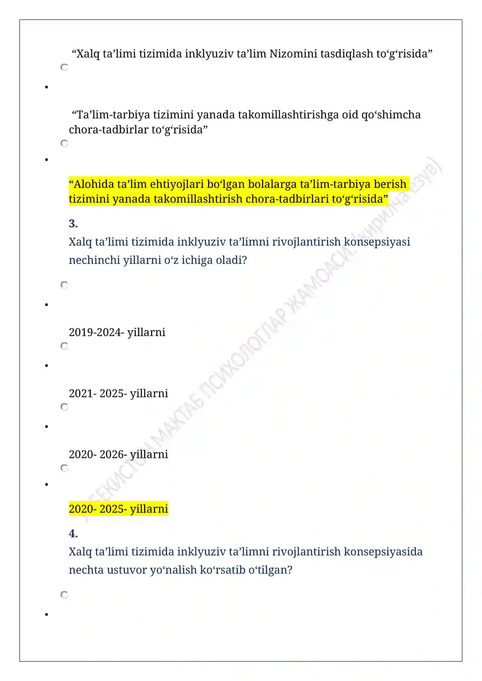 Inklyuziv ta’limni joriy etish masalalari 2