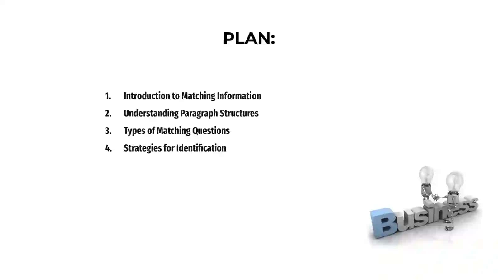 Matching Information to Paragraphs 2