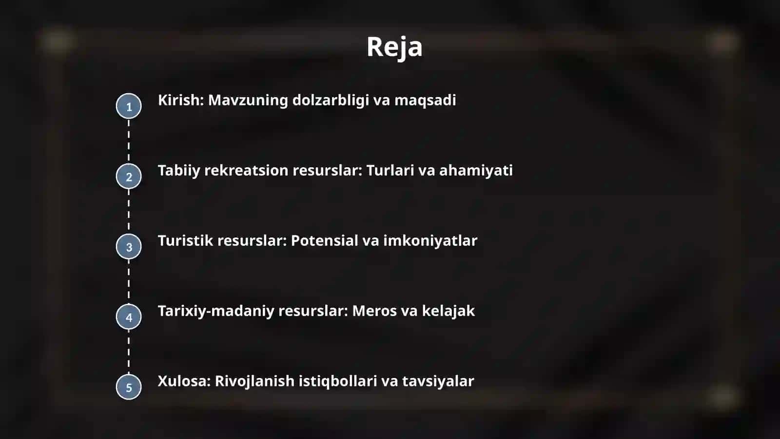 Tabiiy rekreatsion, turistik hamda tarixiy madaniy reakreatsion resurslar 2