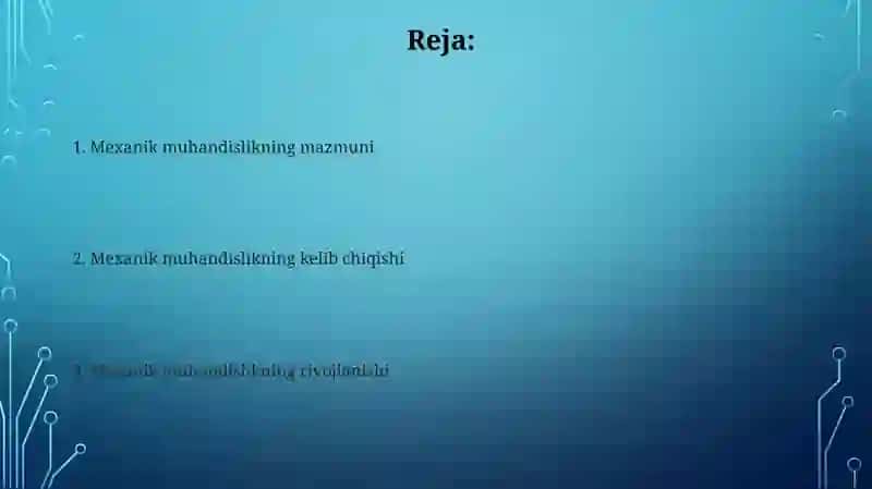 Mexanika muhandisligining kelib chiqishi 2
