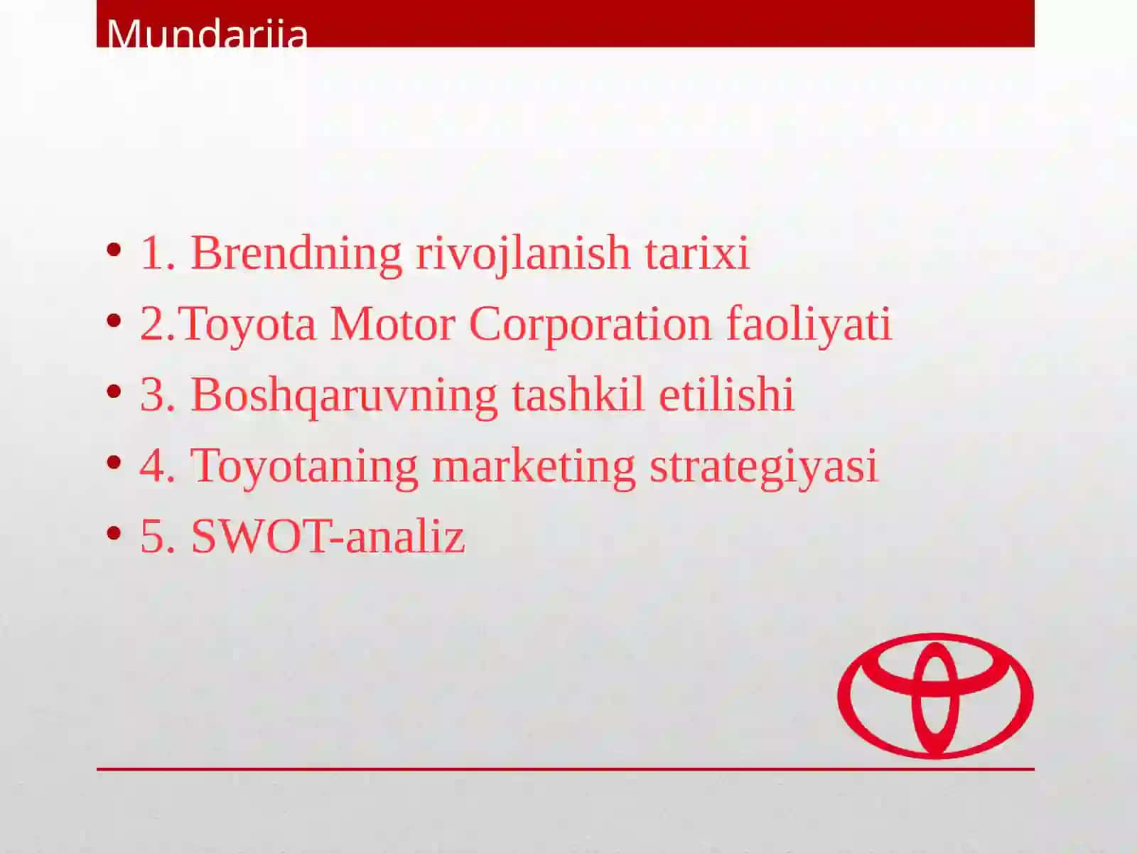 Toyota Motor Corporation 2