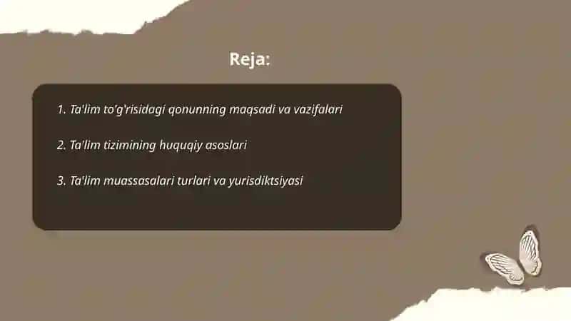 Ta'lim to'g'risidagi qonun 2