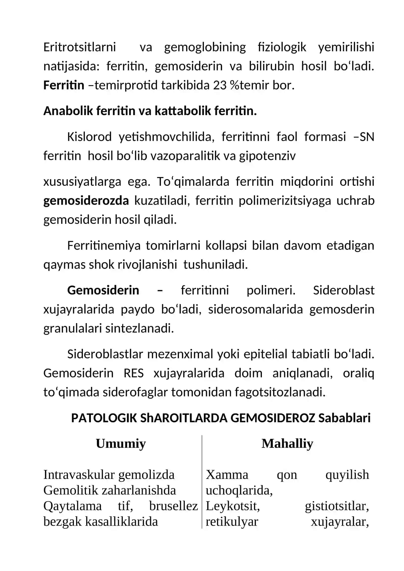 Oqsillar Almashinuvi va Pigmentatsiya 2