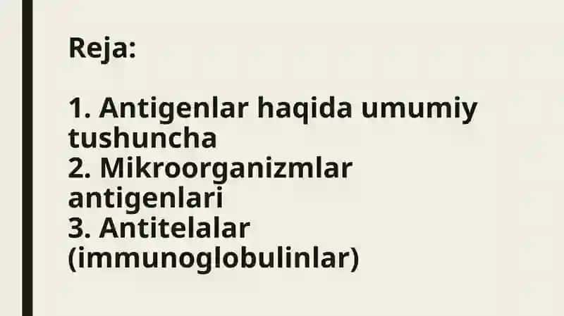 Antigenlar va Antitelalar 2