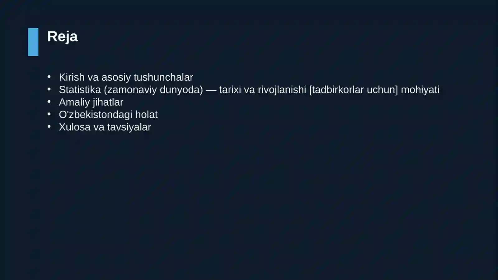 Statistika (zamonaviy dunyoda) — tarixi va rivojlanishi [tadbirkorlar uchun] 2