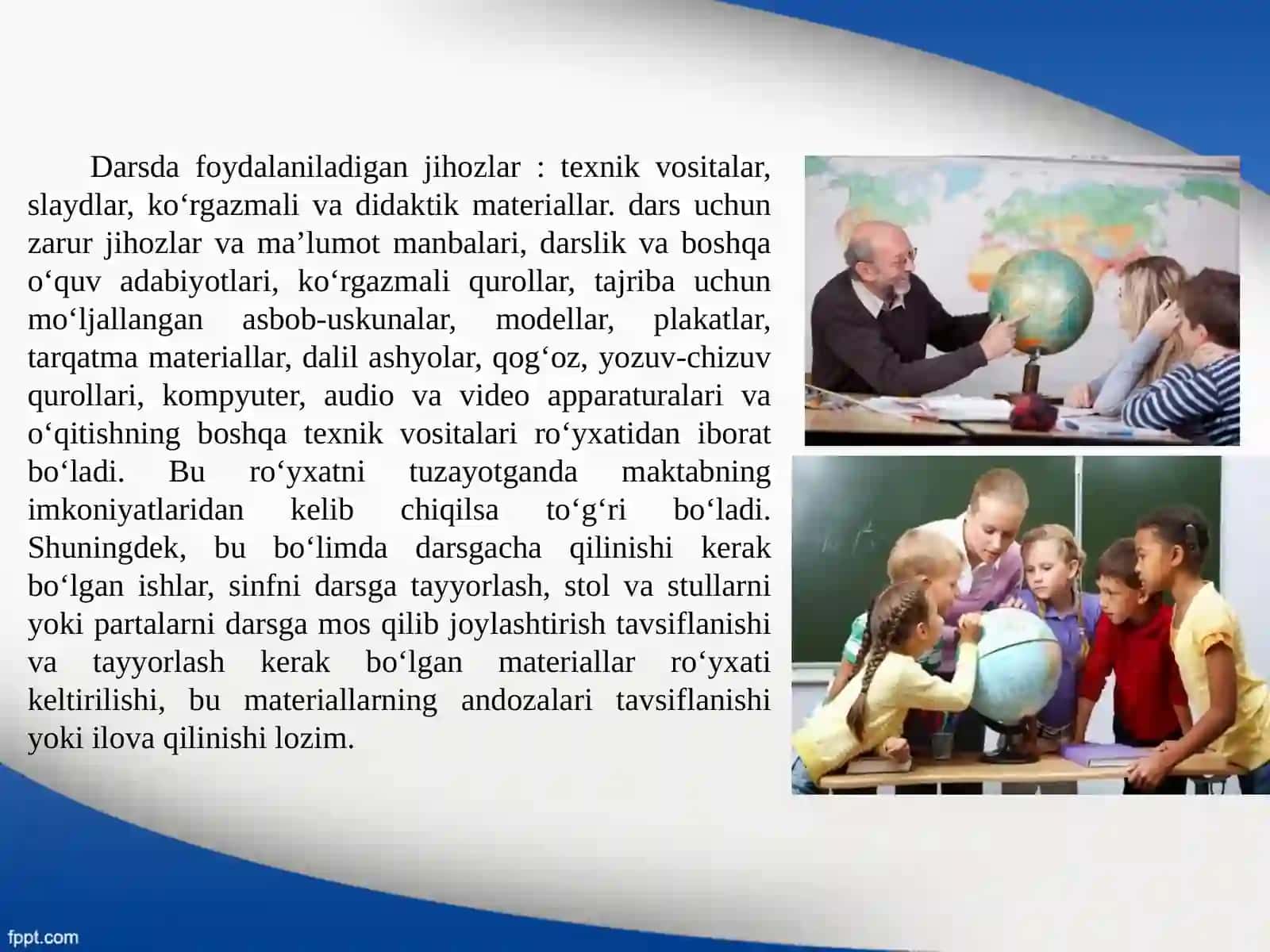9-Mavzu:Darsishlanmalarini ishlab chiqishgaqo‘yilgantalablar(2-qism) 2