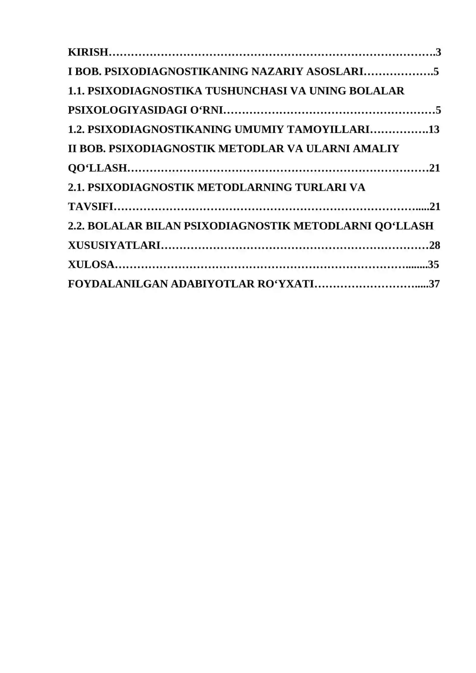 Psixodiagnostikaning umumiy tamoyillari va psixodiagnostik metodlar 2