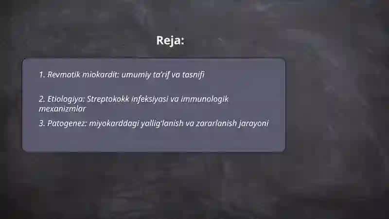 Revmatik miokardit 2