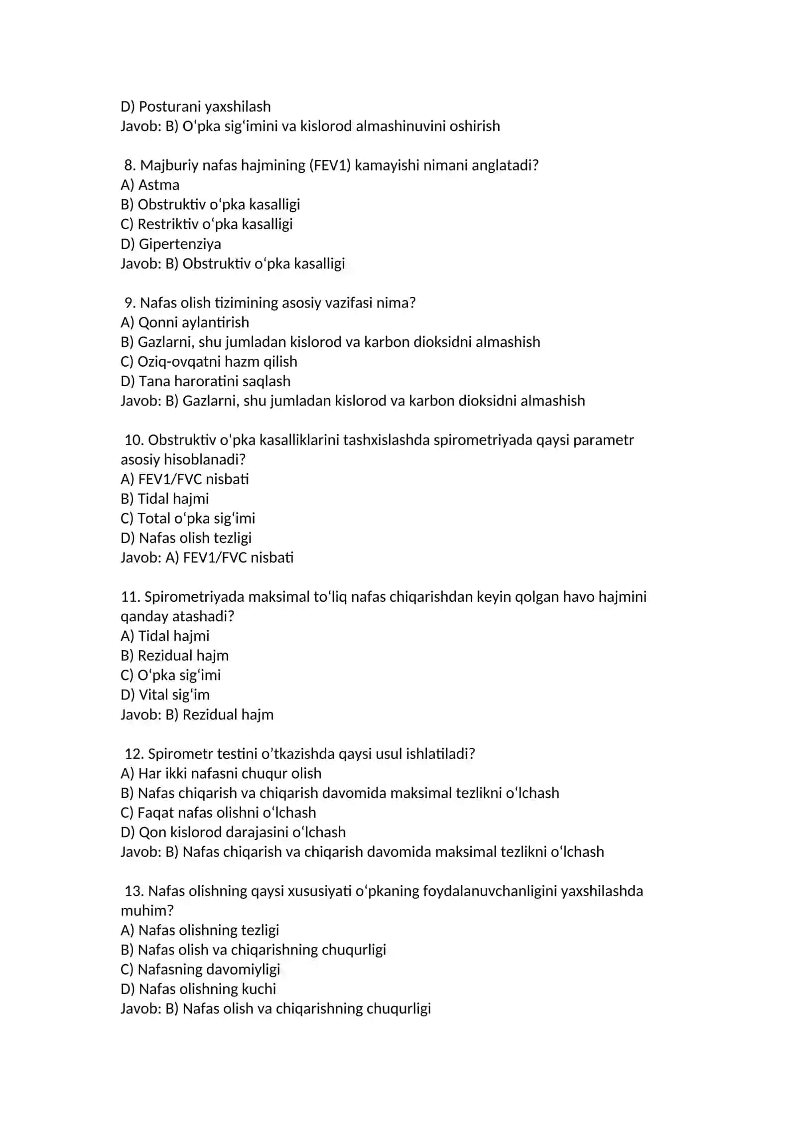 Spirometriya testi 2