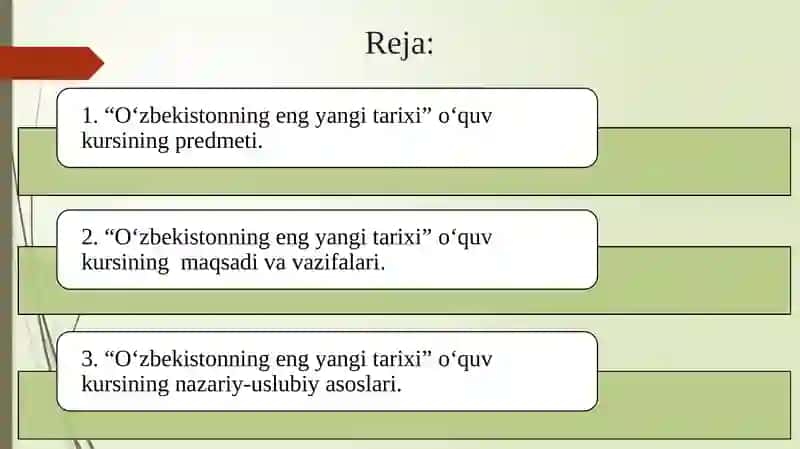 Oʻzbekistonning eng yangi tarixi oʻquv kursi 2