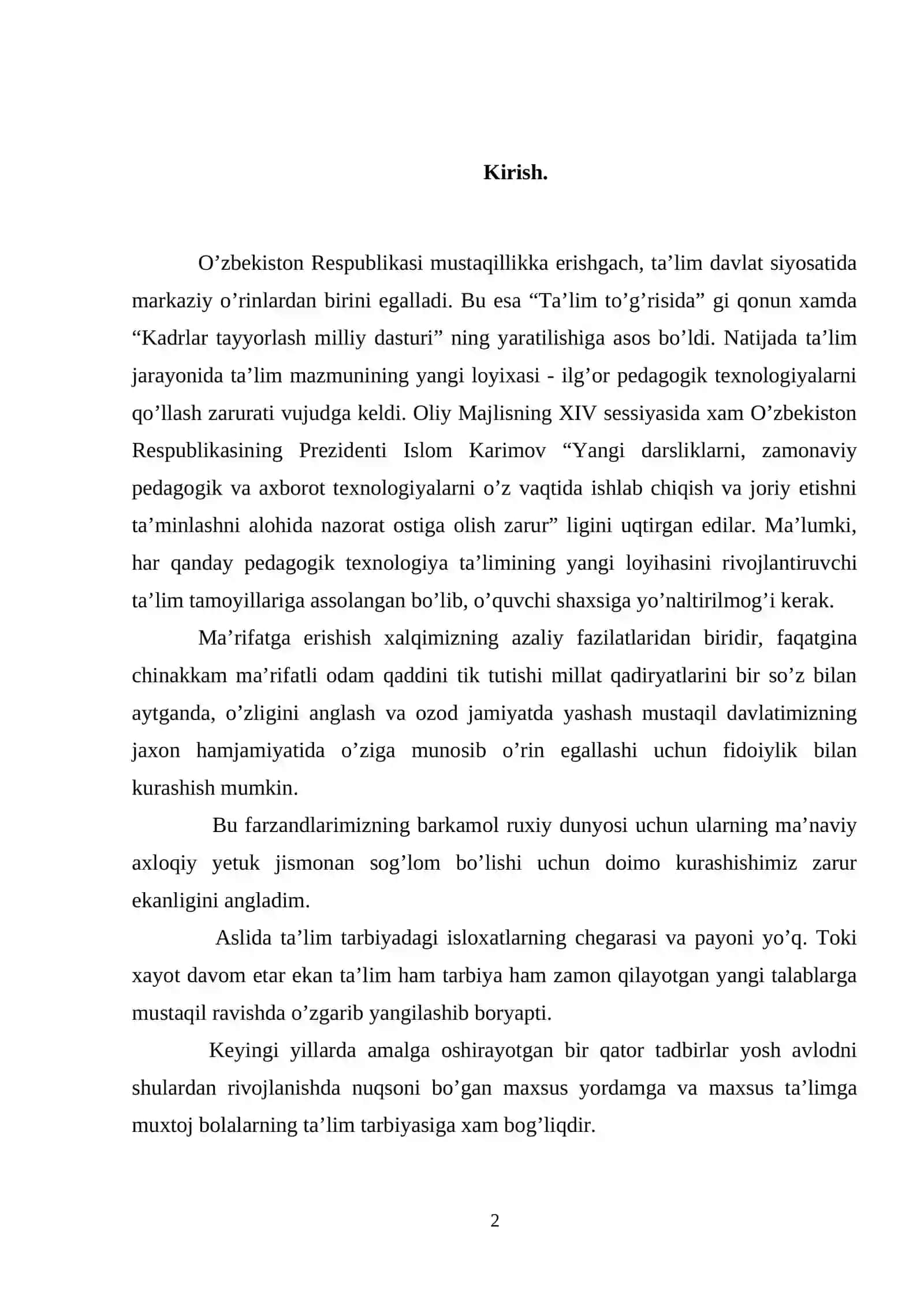 KAR BOLALARNI TASAVVUR XUSUSIYATLARI 2