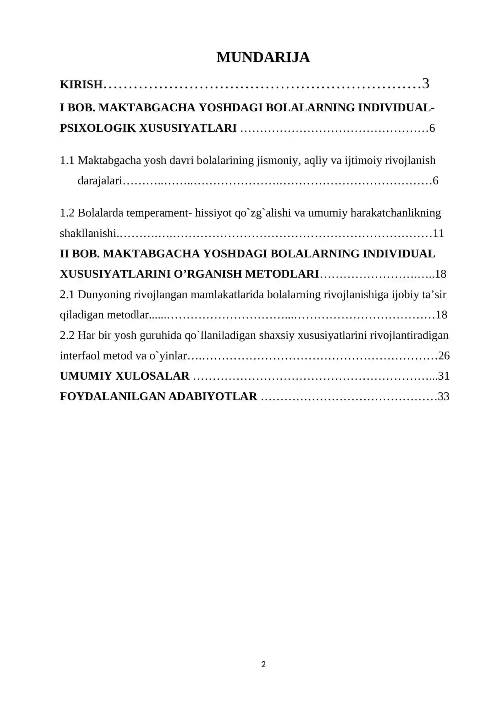 Maktabgacha yoshdagi bolalarni individual xususiyatlarini o’rganish metodlari 2