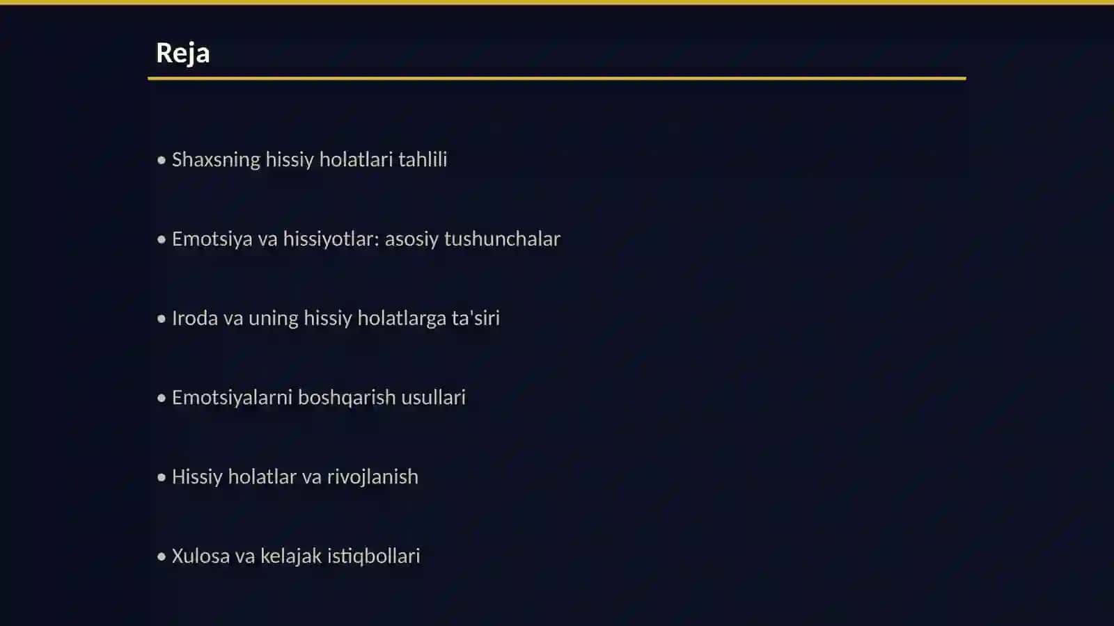 Shaxsning hissiy holatlari. Emotsiya va hissiyot. Iroda 2