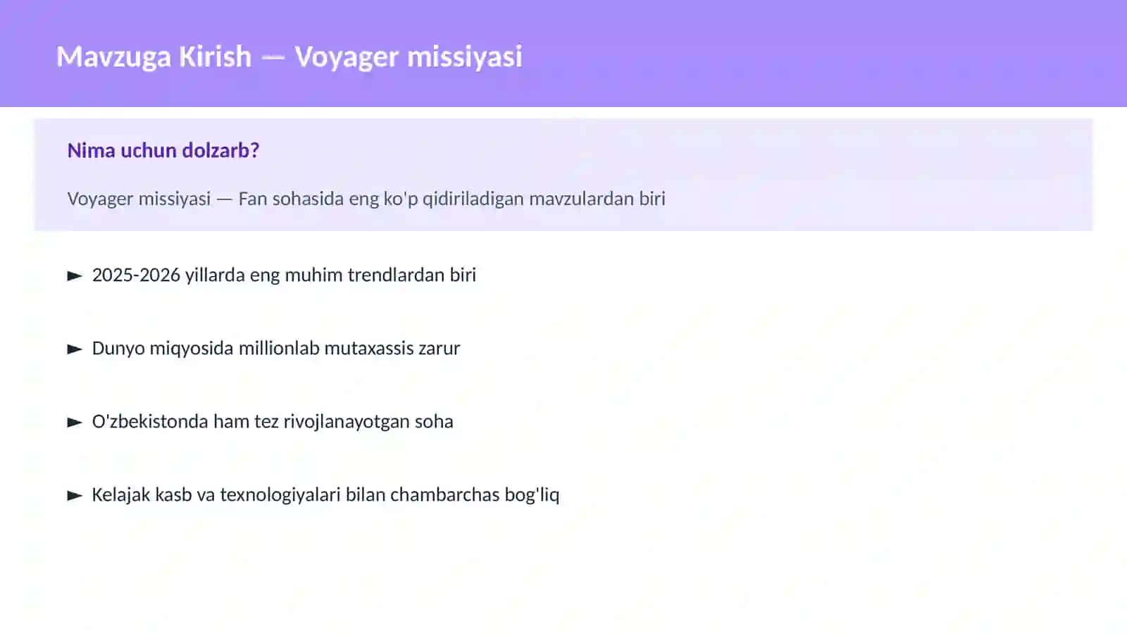 KOSMOSNI TADQIQ 2