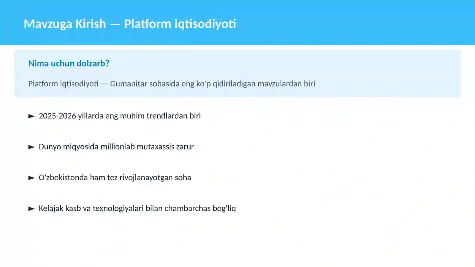 Platform iqtisodiyoti 2