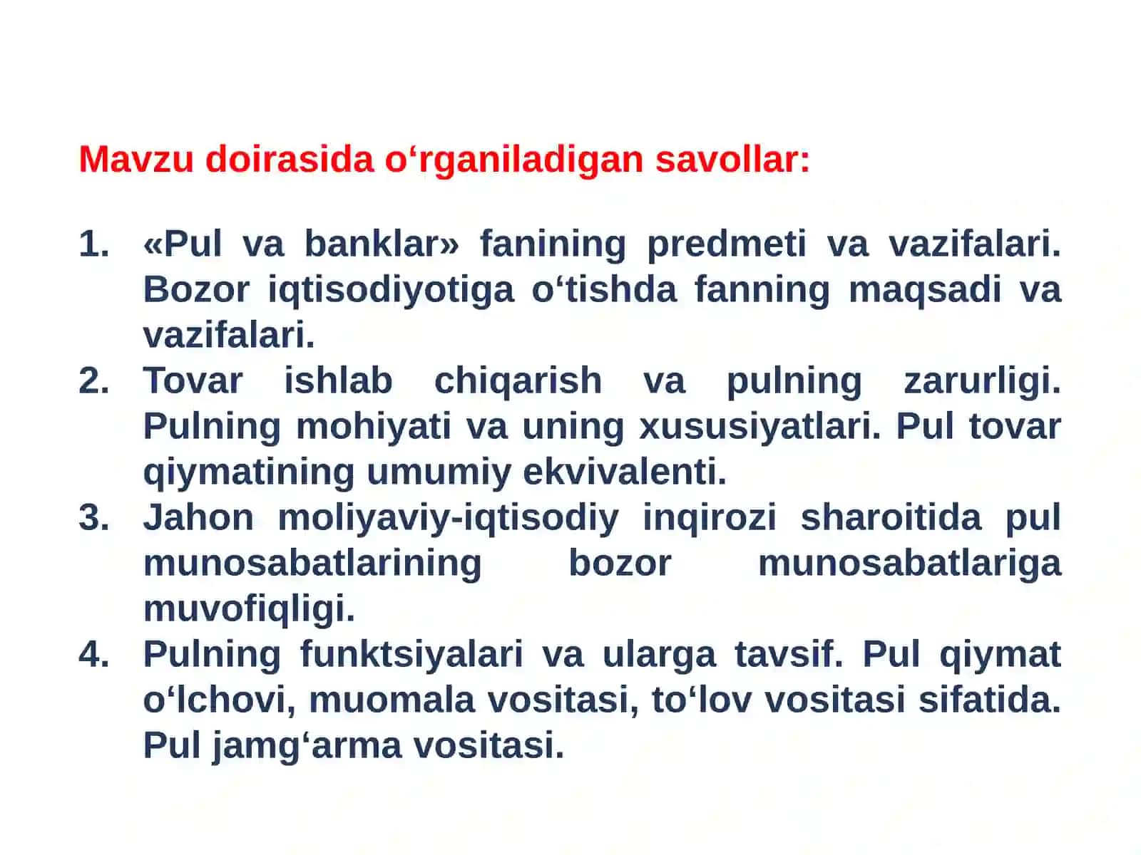 Pulning paydo bo‘lishi, zarurligi va funksiyalari 2