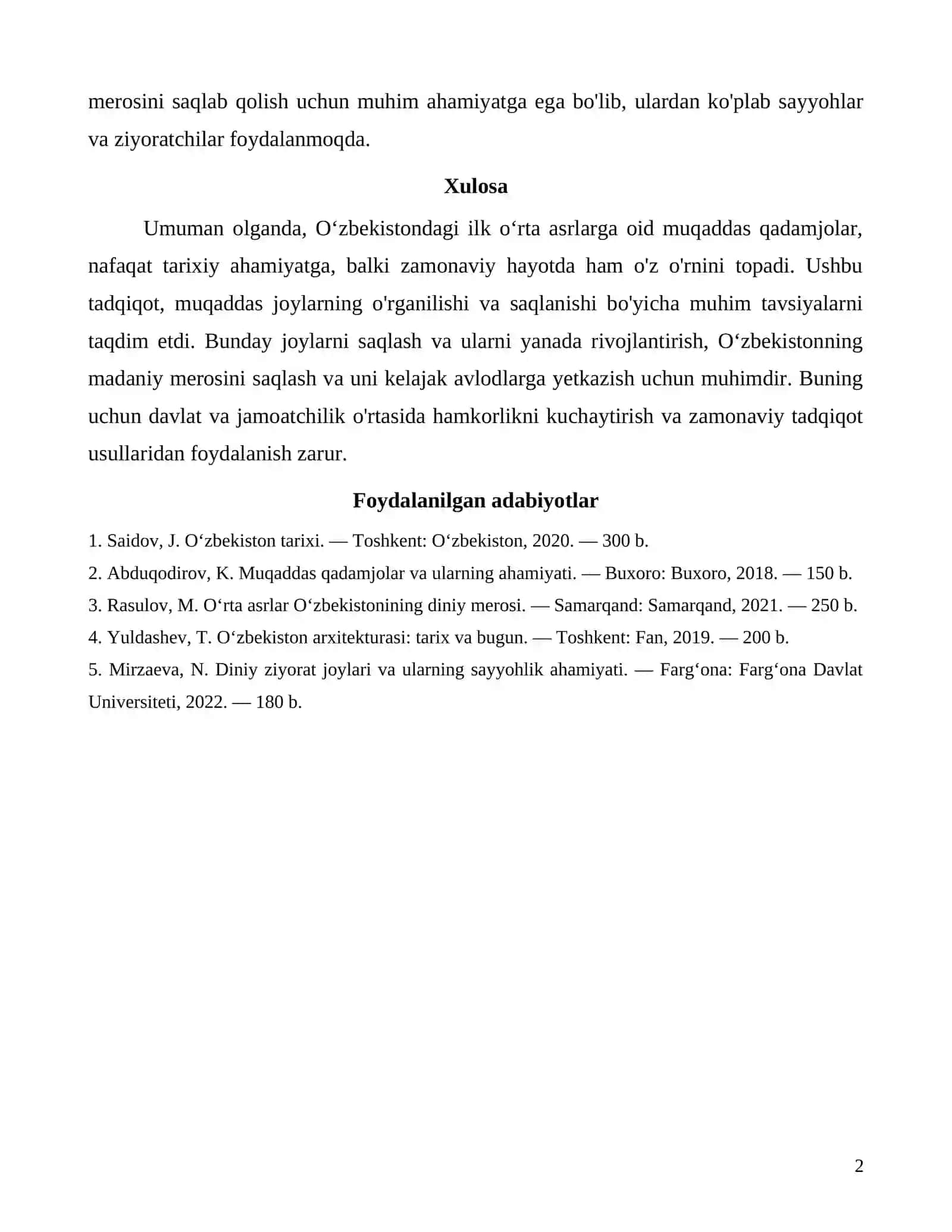 Oʻzbekistondagi ilk oʻrta asrlarga oid muqaddas qadamjolar 2
