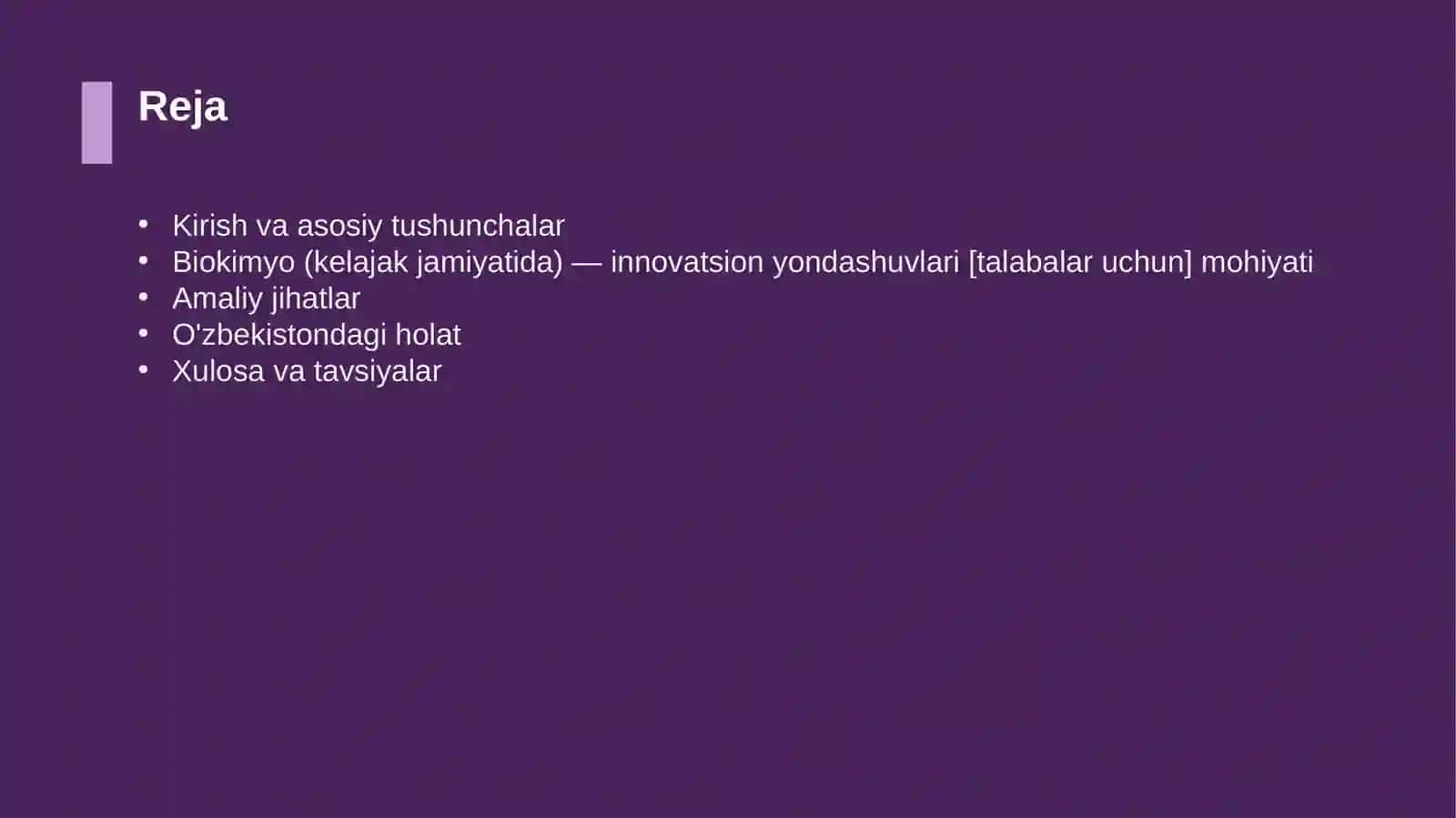 Biokimyo (kelajak jamiyatida) — innovatsion yondashuvlari [talabalar uchun] 2