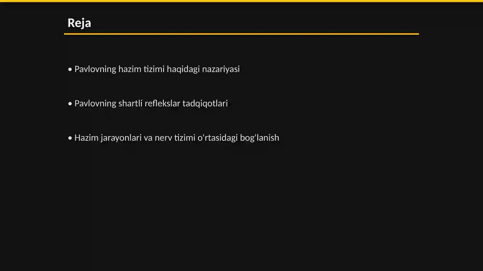 I.P.Pavlovning hazim sohasidagi ishlari 2
