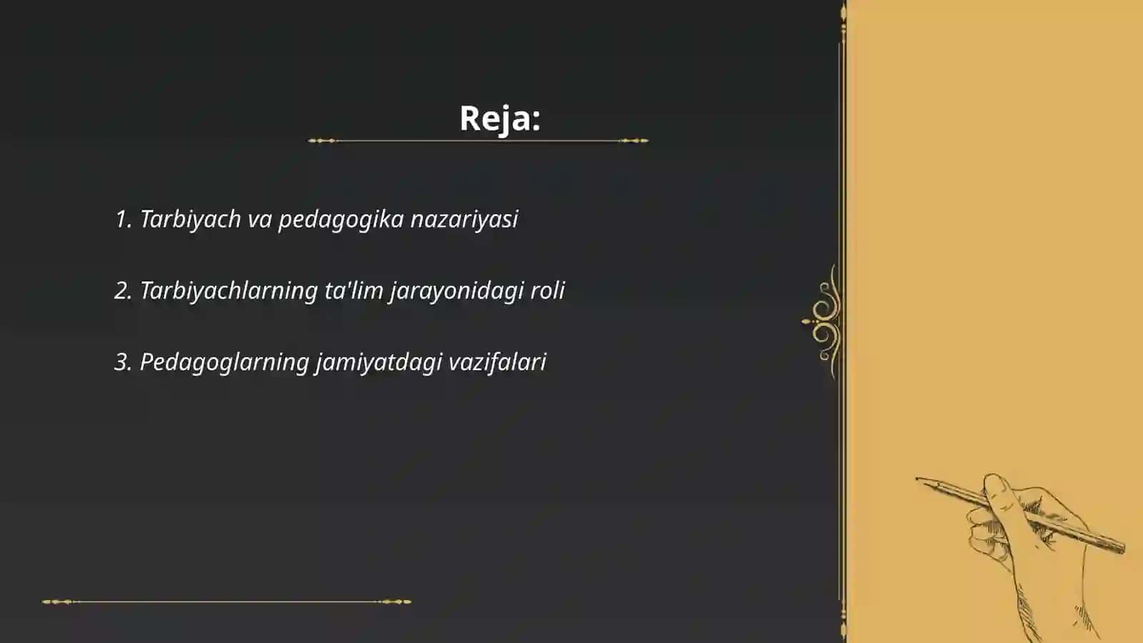 Tarbiyach va pedagogika nazariyasi 2