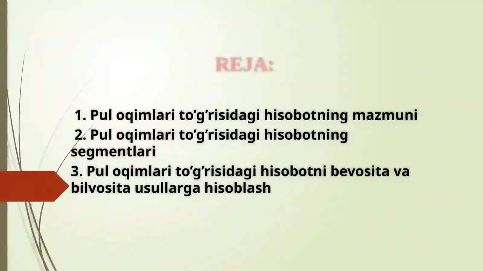 Puloqimlar to‘g‘risidagi hisobot 2