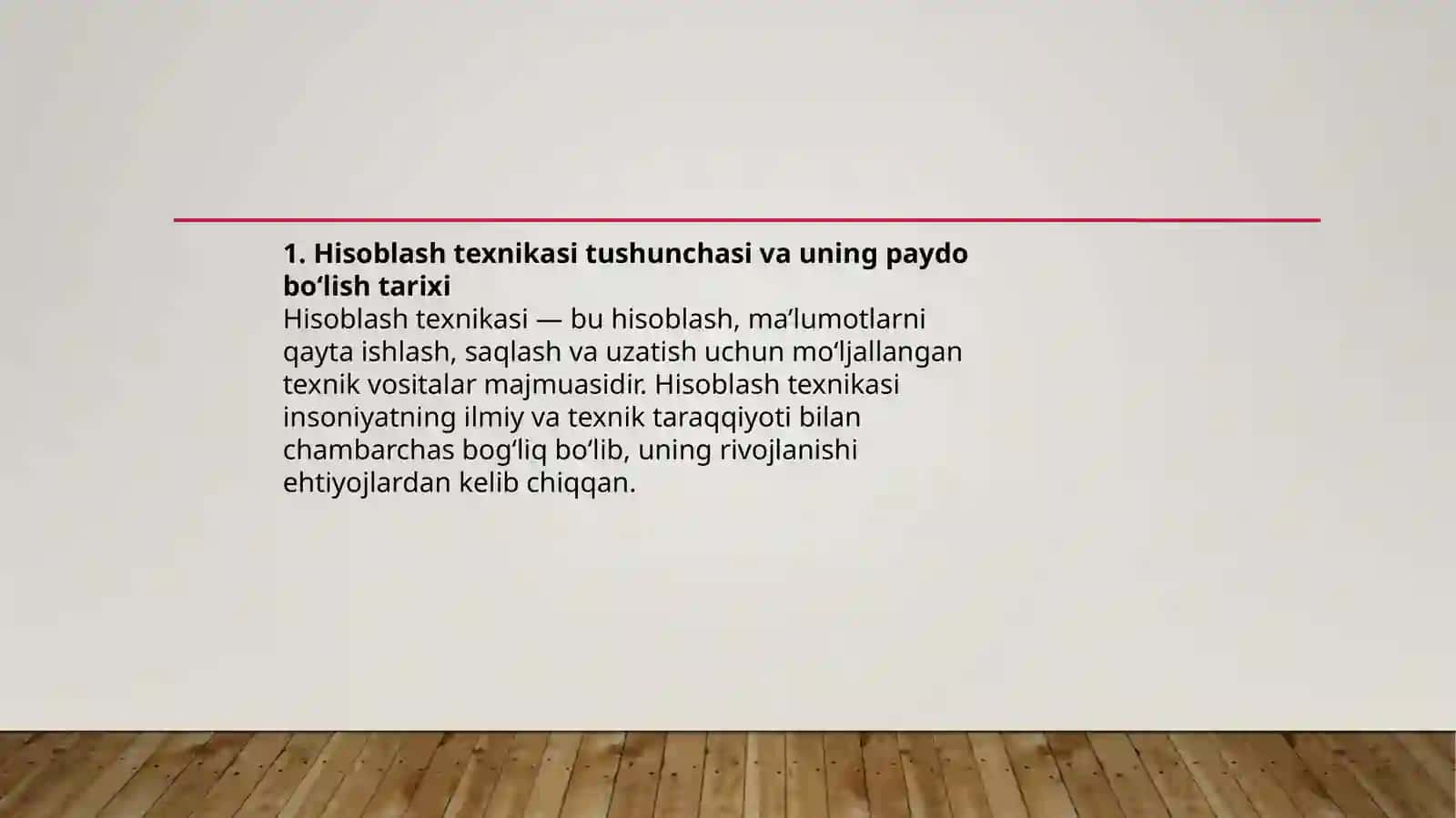 Hisoblashtexnikasirivojlanishtarixivaavlodlari.Hisoblashtexnikasivauningstrukturasi 2