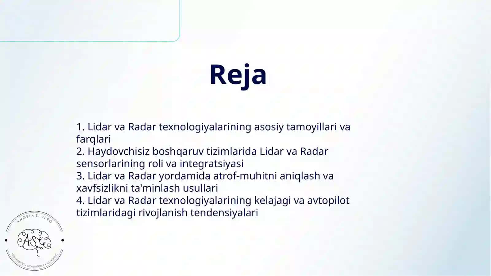 LIDAR VA RADARLAR: HAYDOVCHISIZ (AVTOPILOT) BOSHQARUV TIZIMLARI ASOSLARI 2
