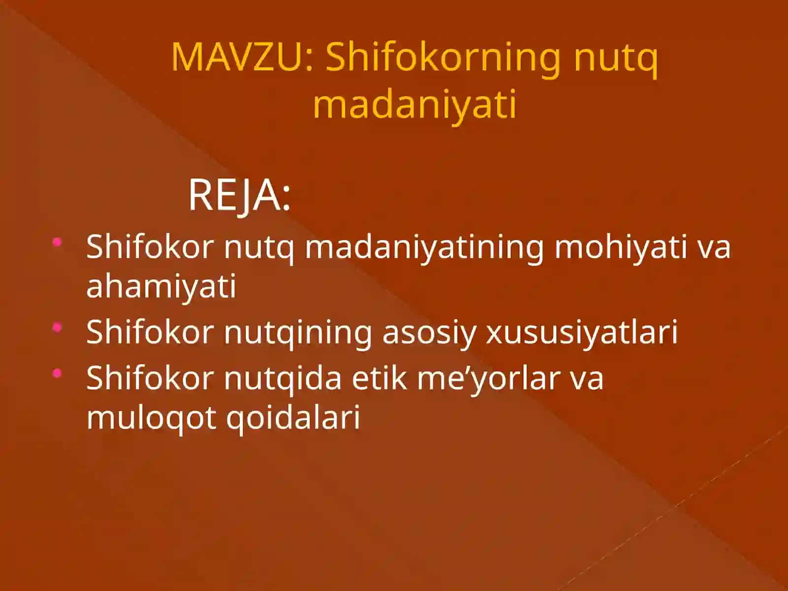 Shifokorning nutq madaniyati 2
