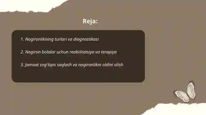 Salomatlik va nogironlik 2