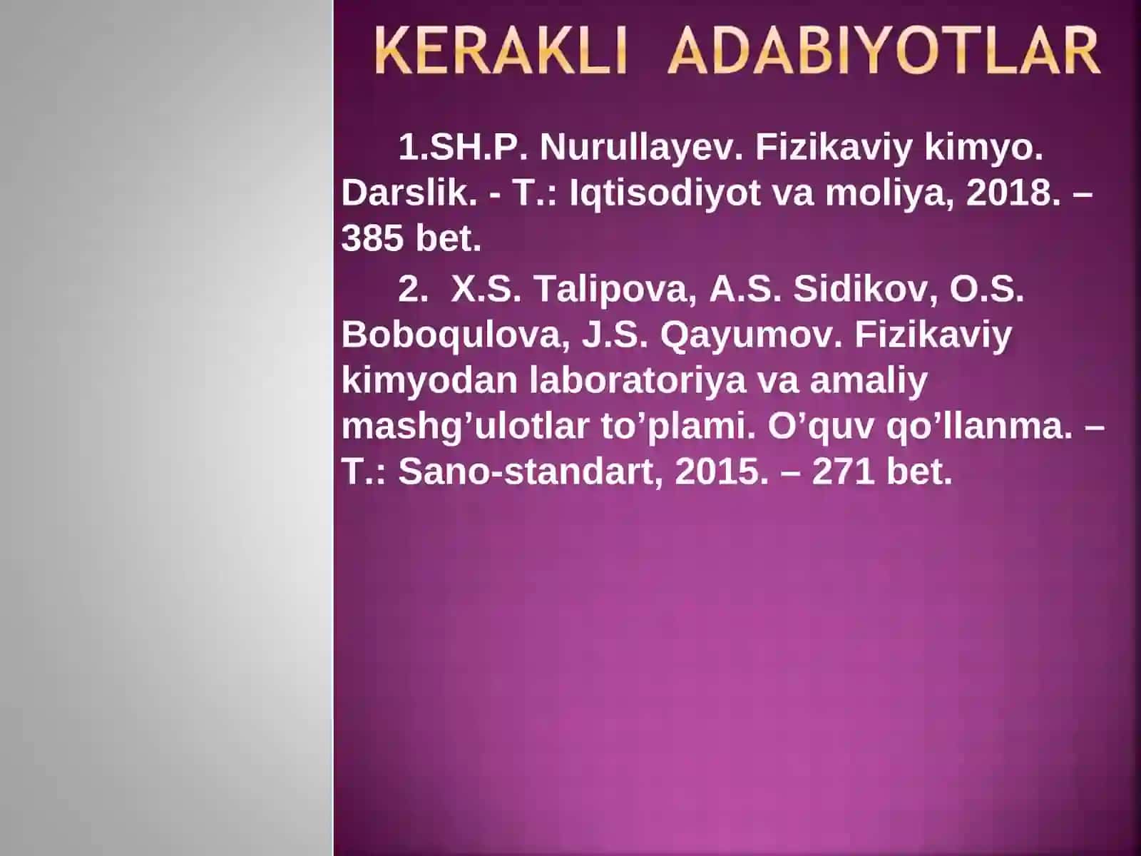 SH.P.Nurullayev. Fizikaviy kimyo. Darslik 2