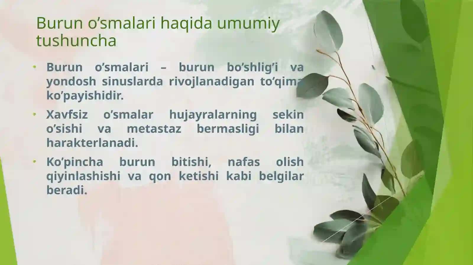 Burunning xavfsizo’smalar 2