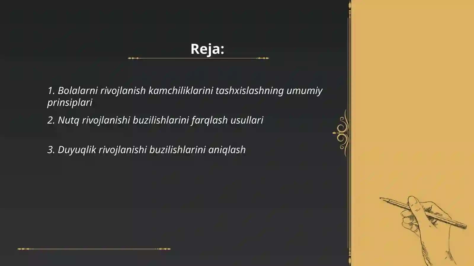 Bolalarda rivojlanish kamchiliklarini differensial tashxislash usullari 2