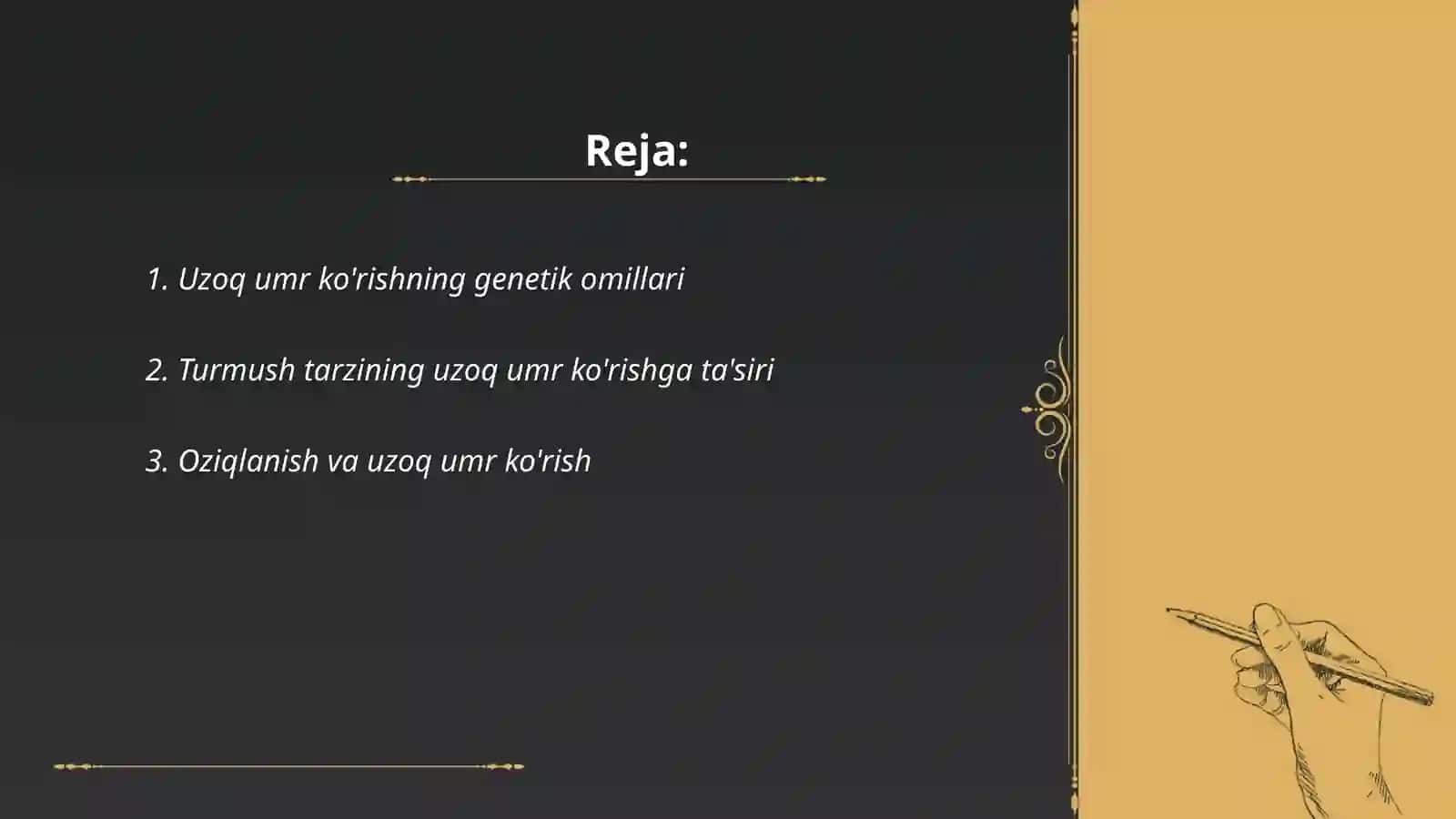 Uzoq umr ko'rishning genetik omillari 2