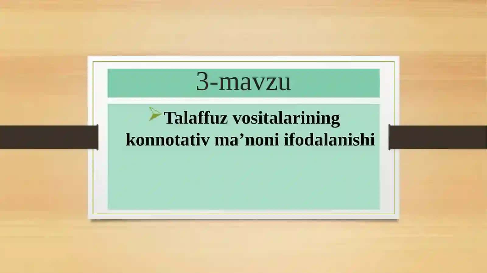 O‘zbek tilining amaliy uslubiyati 2