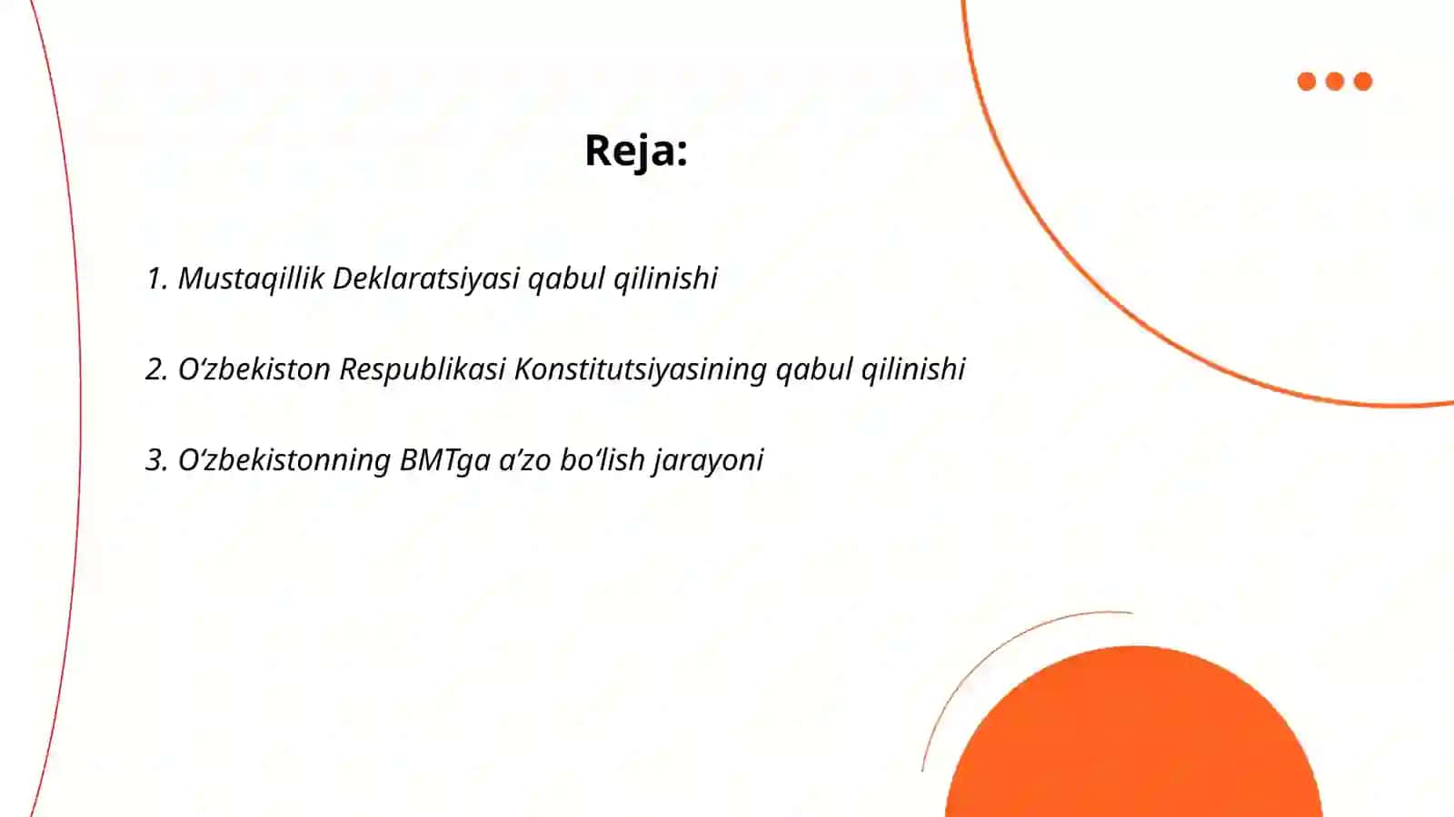 Mustaqillik eʼlon qilinishi Oʻzbekiston Respublikasi tashkil Topishi 2